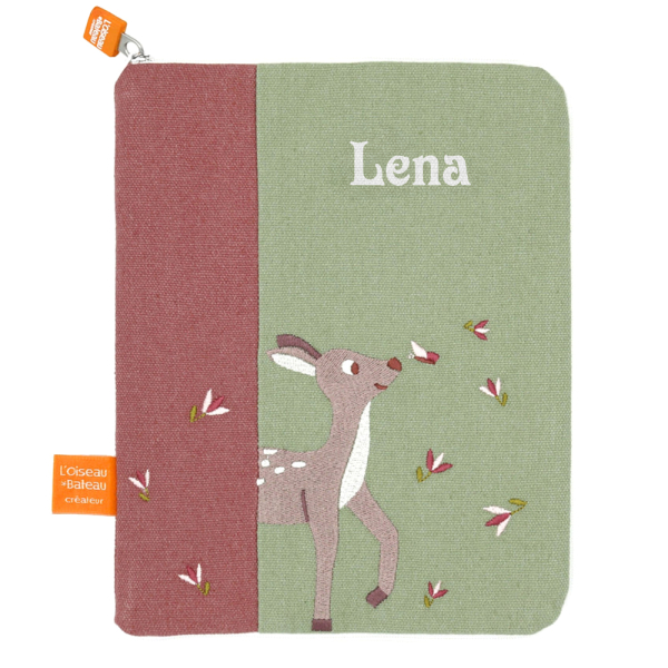 Personalised Health Record Book Cover Fawn