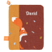 Personalised Health Record Book Cover Fox Personalised Health Record Book Cover Fox