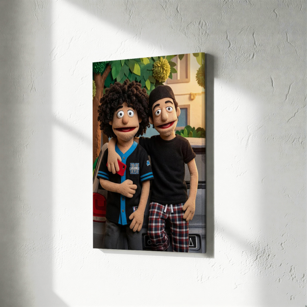 Puppet-style portrait from a photo