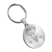 Round keyring with engraved photo