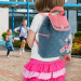 Personalised backpack for little girls ladybird