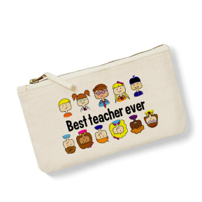 Small cotton pouch printed Thank you Teacher Small cotton pouch printed Thank you Teacher