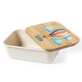 Snack box with hot air balloon and name Snack box with hot air balloon and name