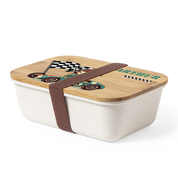 Snack box with race car