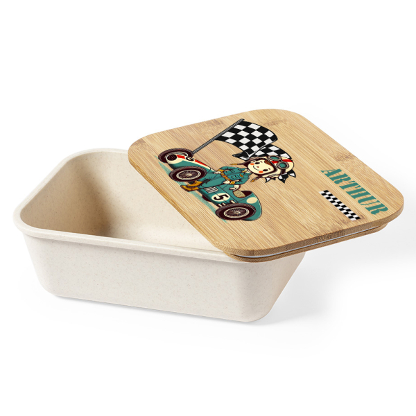 Snack box with race car