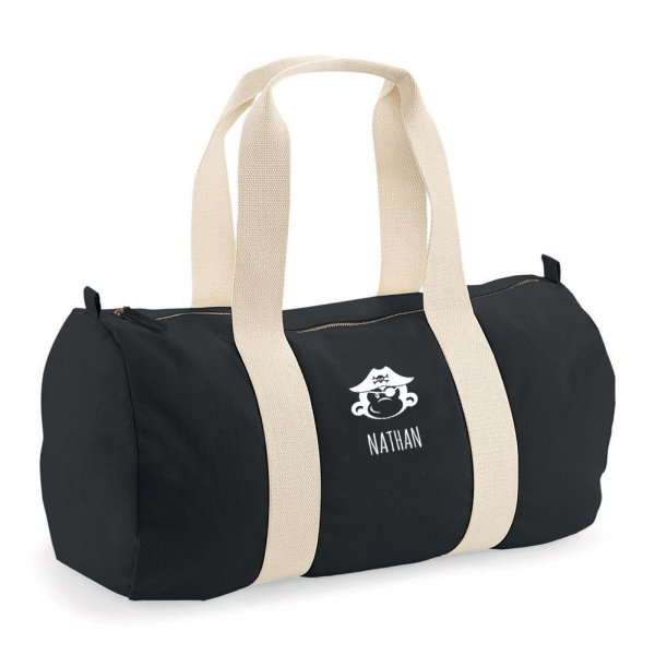 Sports bag printed with a first name and a design