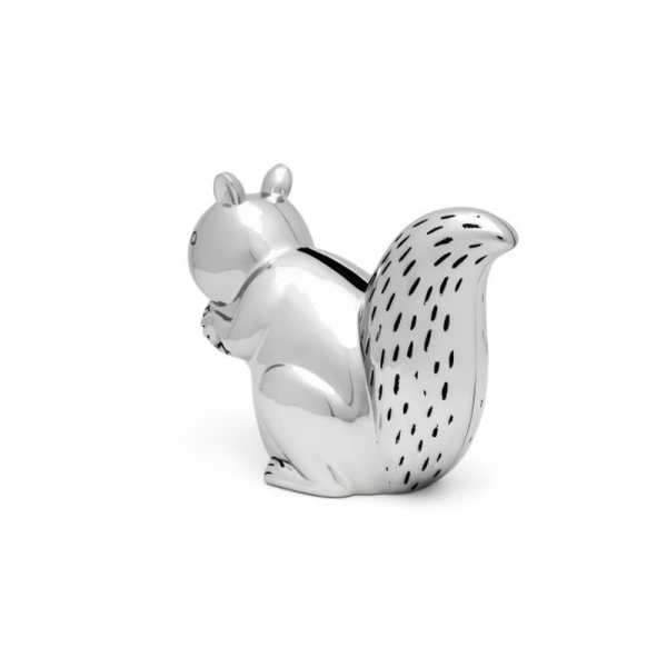 Metal piggy bank squirrel