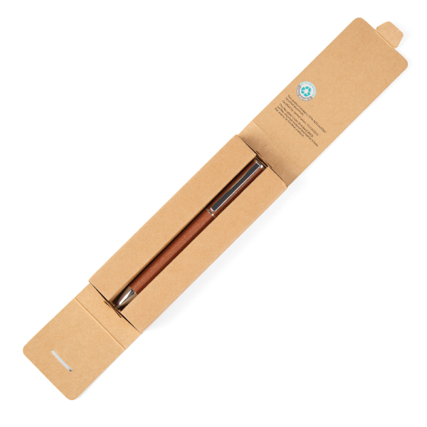 Personalised Timo Leather-Bound Ballpoint Pen