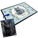 Watercolour pet bowl mat