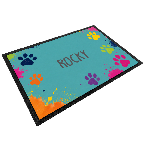Personalised bowl mat little paws