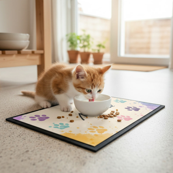 Personalised bowl mat little paws