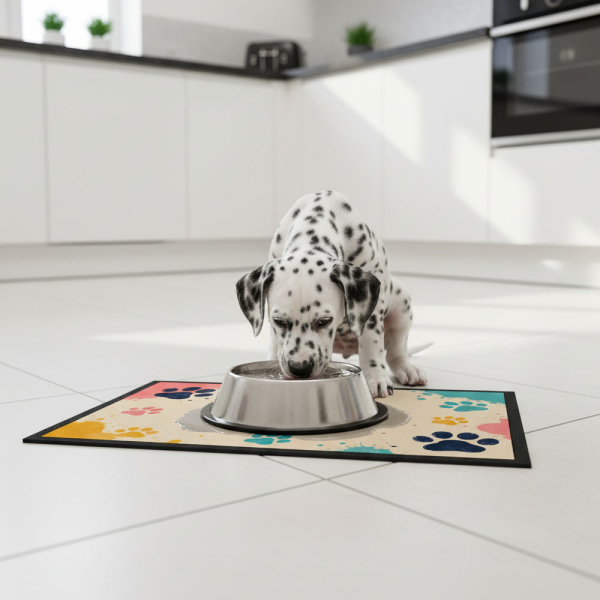 Personalised bowl mat little paws