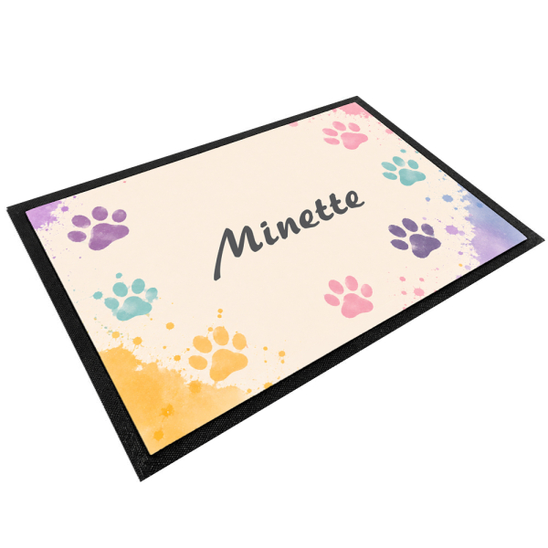 Personalised bowl mat little paws