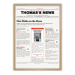 The news from the day you were born on a poster The news from the day you were born on a poster