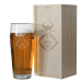 Beer glass with engraved name