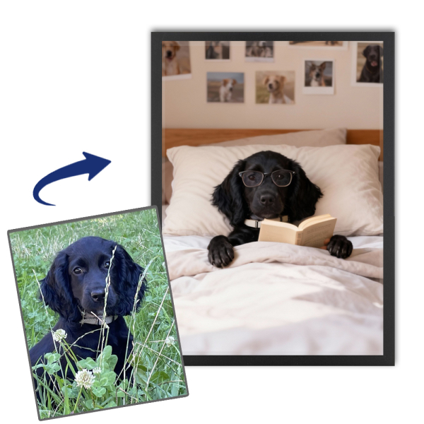 Well-behaved animals portrait from a photo