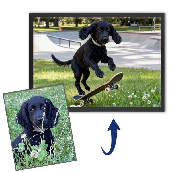 Well-behaved animals portrait from a photo