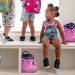 Personalised backpack with pink elephant