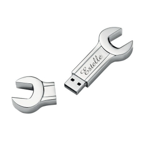 8 GB wrench shape engraved USB stick