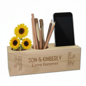 Custom ecological desk organiser Love