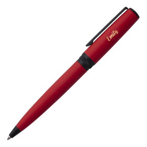 Engraved red Hugo Boss Gear Matrix ballpoint pen