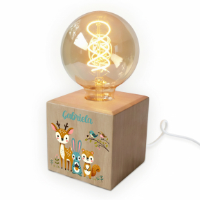 Filament Bulb Lamp Printed Enchanted Forest Filament Bulb Lamp Printed Enchanted Forest