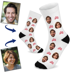 Personalised animation-style socks Personalised animation-style socks