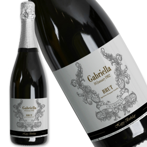 Personalised champagne bottle name Personalised champagne bottle name