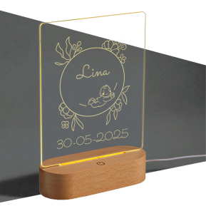 Personalised LED Lamp  Baptism
