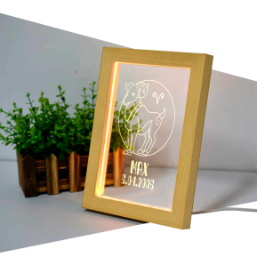 Personalised light frame - Zodiac sign