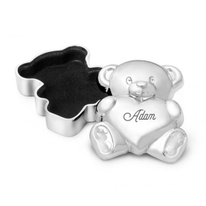 Personalised teddy bear tooth box