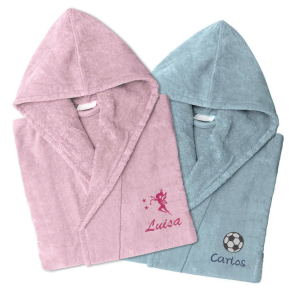 Personalized baby and child bathrobe