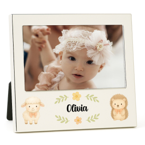 Printed photo frame for birth or christening