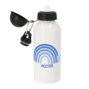 Water bottle with rainbow personalisation