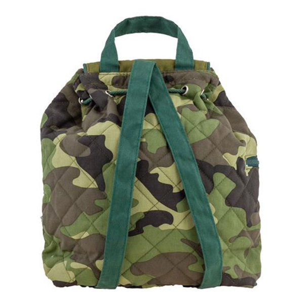 Personalised backpack for children in camouflage