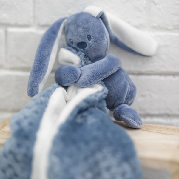 Embroidered rabbit blanket