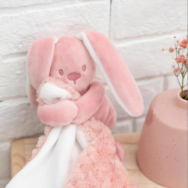 Embroidered rabbit blanket