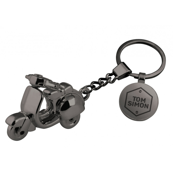 Engraved scooter-shaped keyring