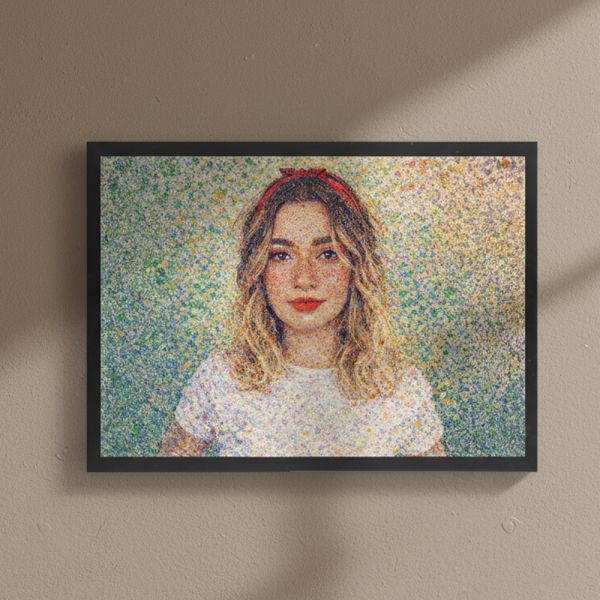 Impressionist-style portrait based on a photo