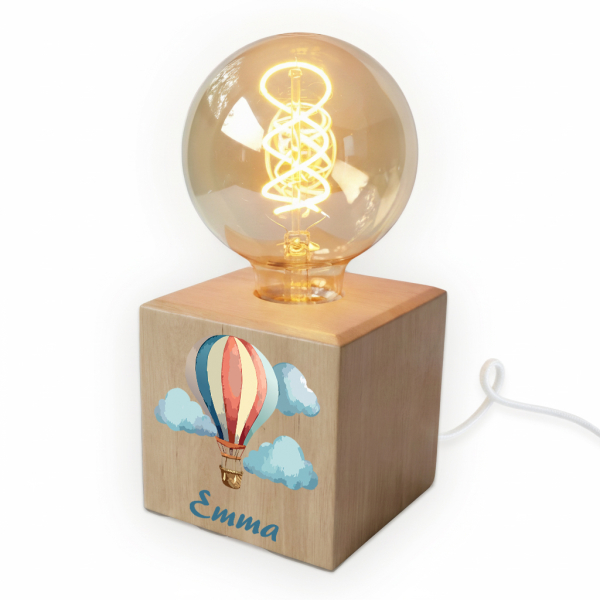 Filament Bulb Lamp Printed Hot Air Balloon Filament Bulb Lamp Printed Hot Air Balloon