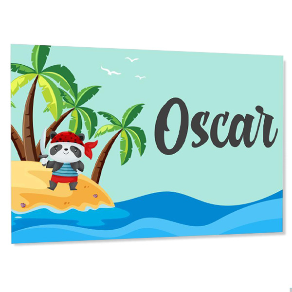 Kids room door sign - Little pirate