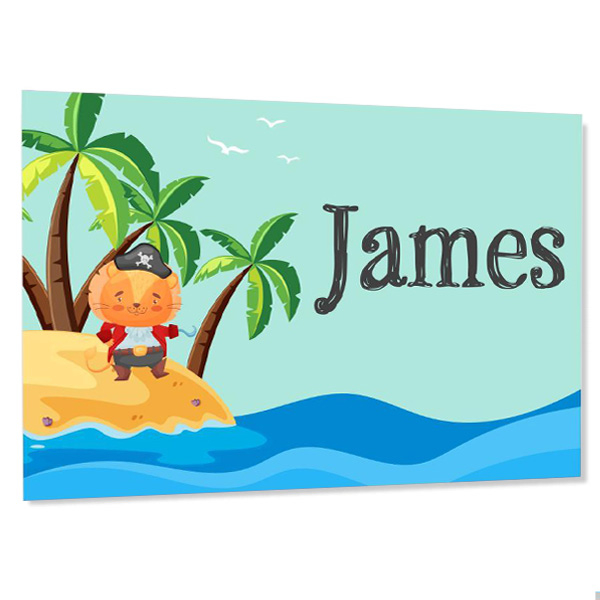Kids room door sign - Little pirate