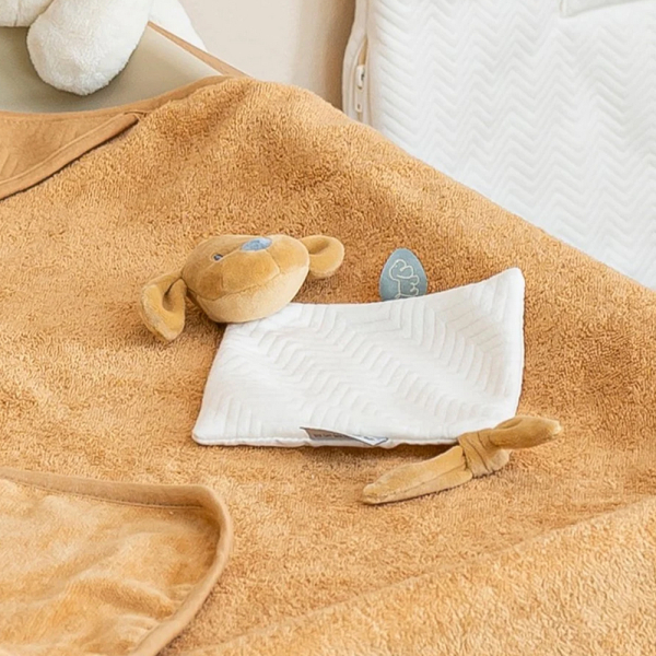 Mini plush Charlie the vanilla dog embroidered