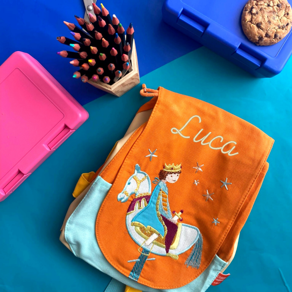 Personalised Prince and the Wooden Horse backpack
