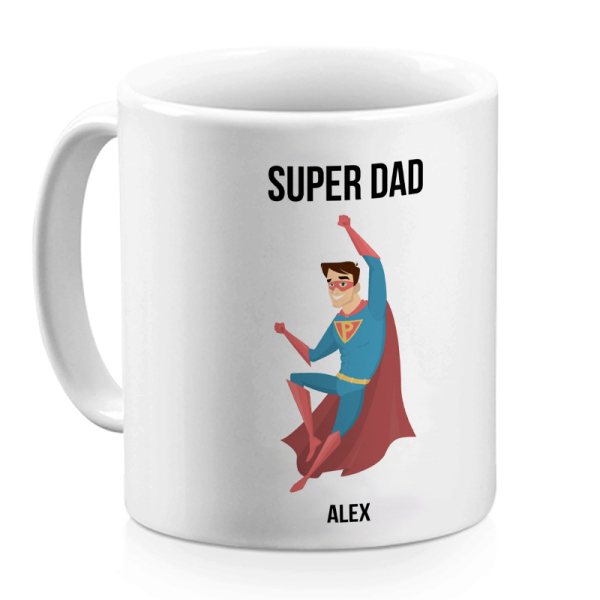Personalised superhero mug