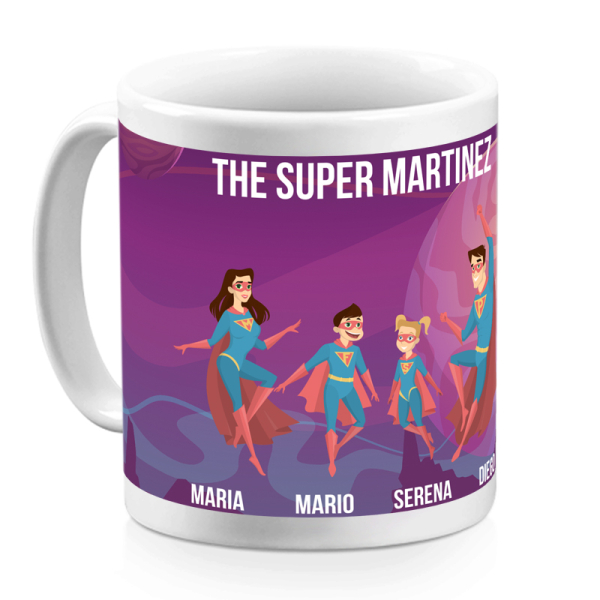 Personalised superhero mug