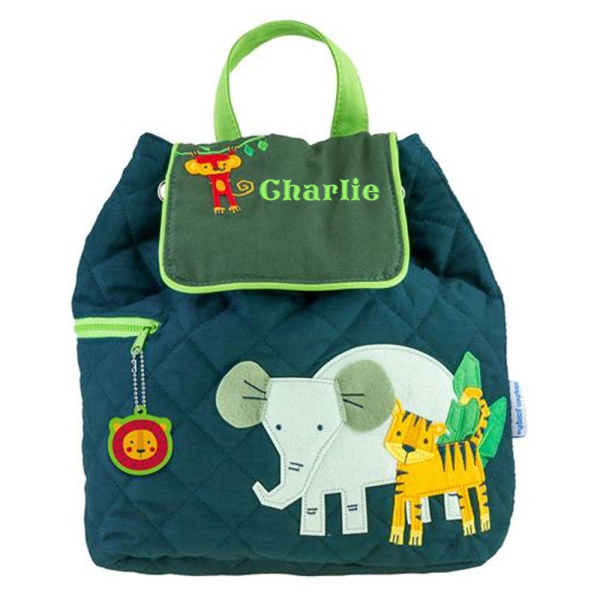Personalised children's backpack with a savannah theme