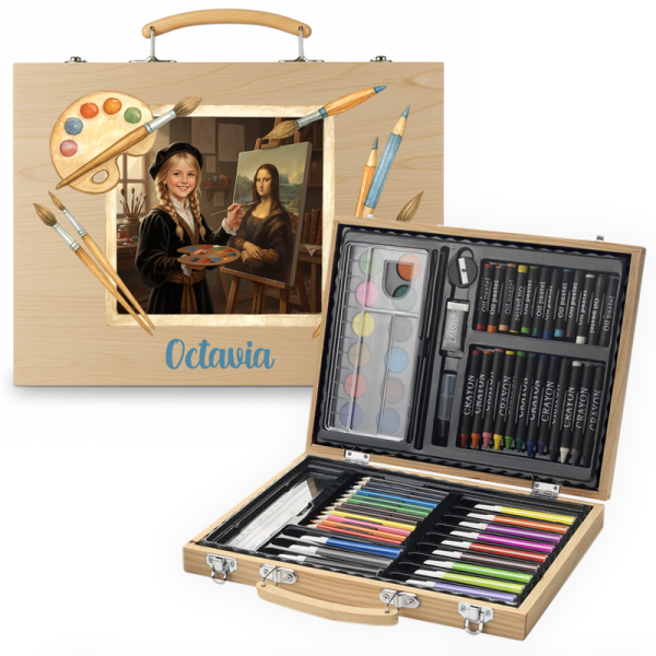 Personalised Leonardo drawing box from a photo Personalised Leonardo drawing box from a photo