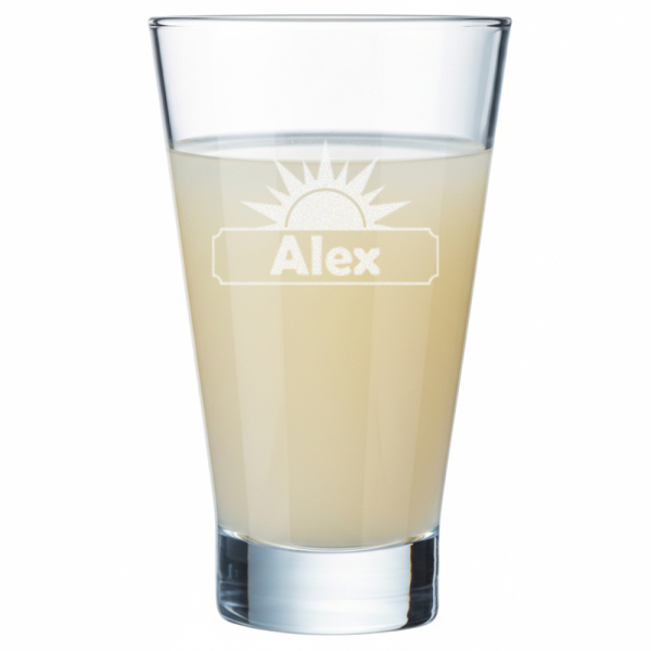 Personalised liqueur lass with first name - bistro vibe