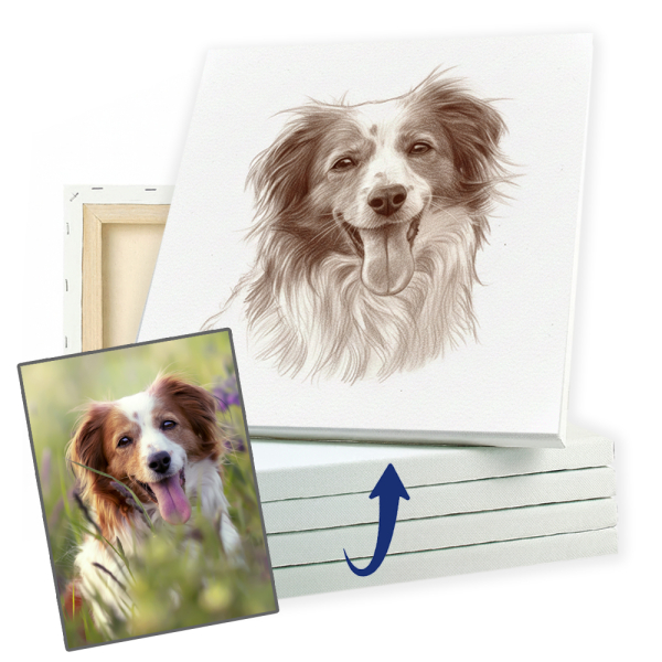 Portrait in a sepia drawing style created from a photo Portrait in a sepia drawing style created from a photo